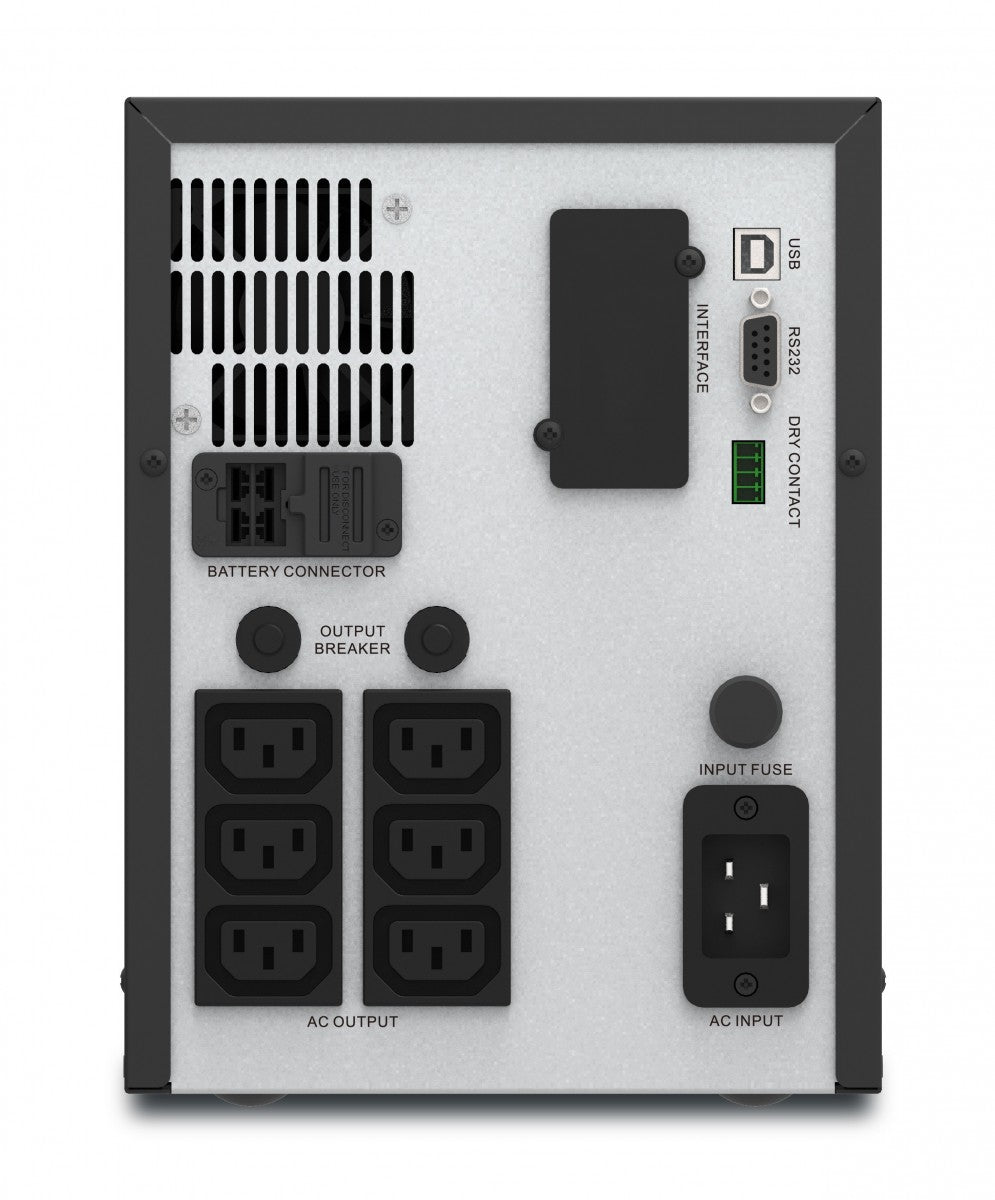 APC Easy UPS SMV SMV3000CAI UPS AC 220/230/240V 2100Watt 3000VA 4 x battery 9Ah USB RS-232 output connectors 6