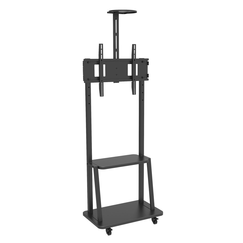 "Techly ICA-TR33 Support TV mobile 32-70"" jusqu'a 60kg réglable 2 étageres"