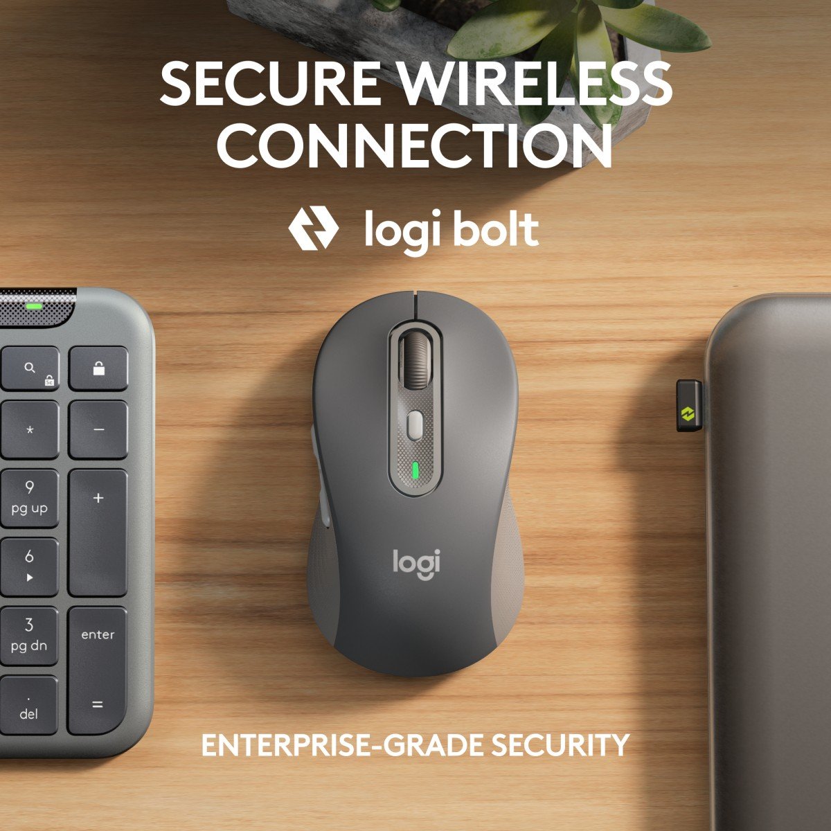 Logitech 920-012508 clavier Souris incluse Bureau RF sans fil + Bluetooth QWERTY US International Graphite