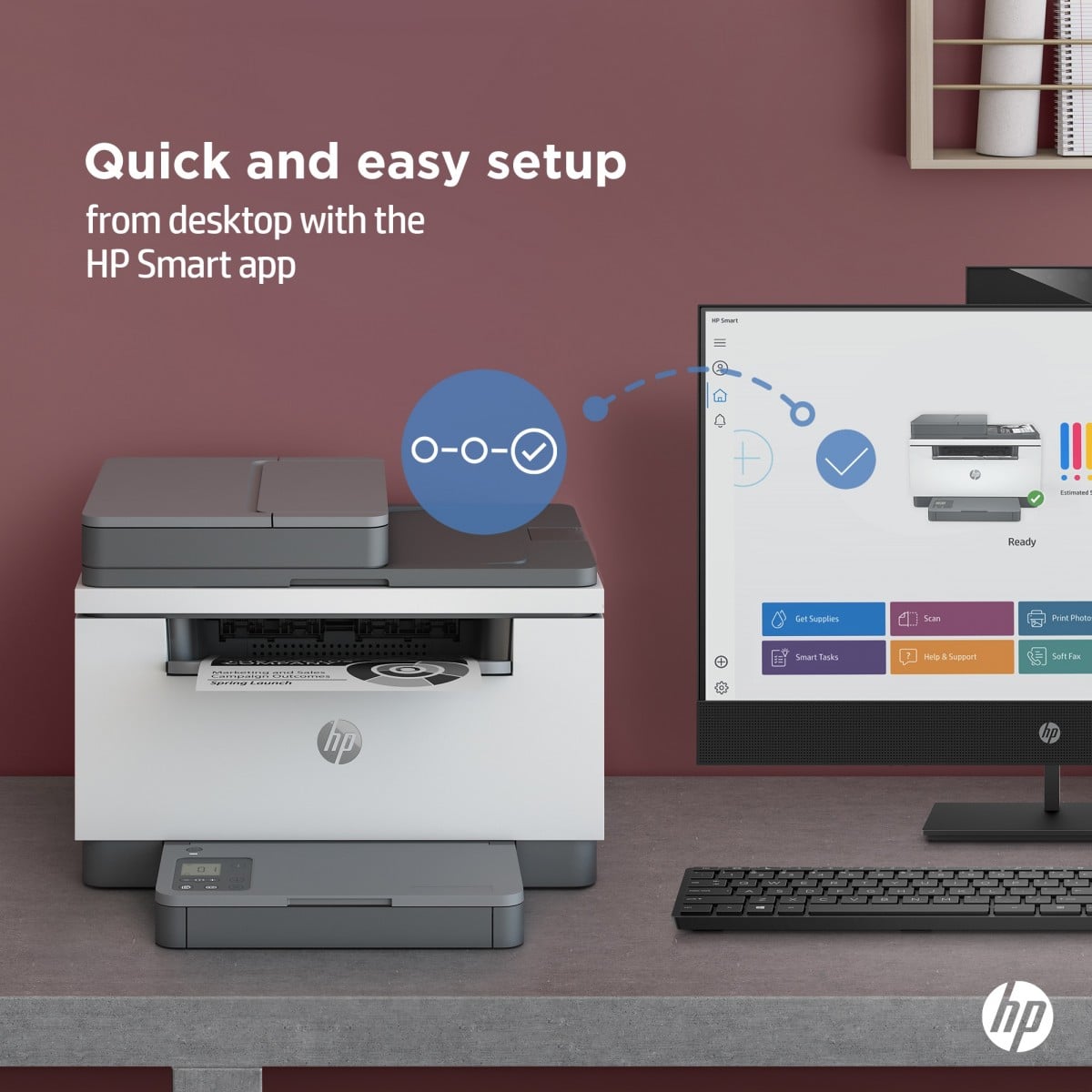 HP LaserJet Imprimante multifonction M234sdn , Noir et blanc, Imprimante pour Petit bureau, Impression, copie, numérisation, Numérisation vers e-mail  Numériser
