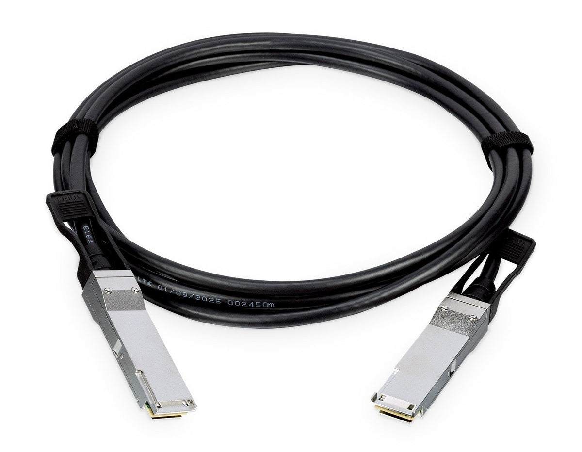 PLANET CB-QSFP100G-3M câble InfiniBand et a fibres optiques QSFP28 DAC Noir, Métallique