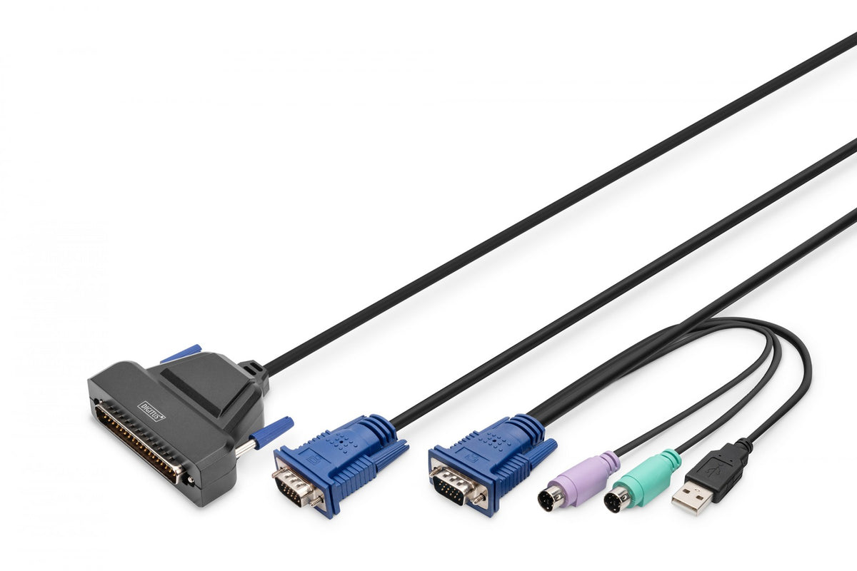 Digitus DS-72212 câble kvm Noir