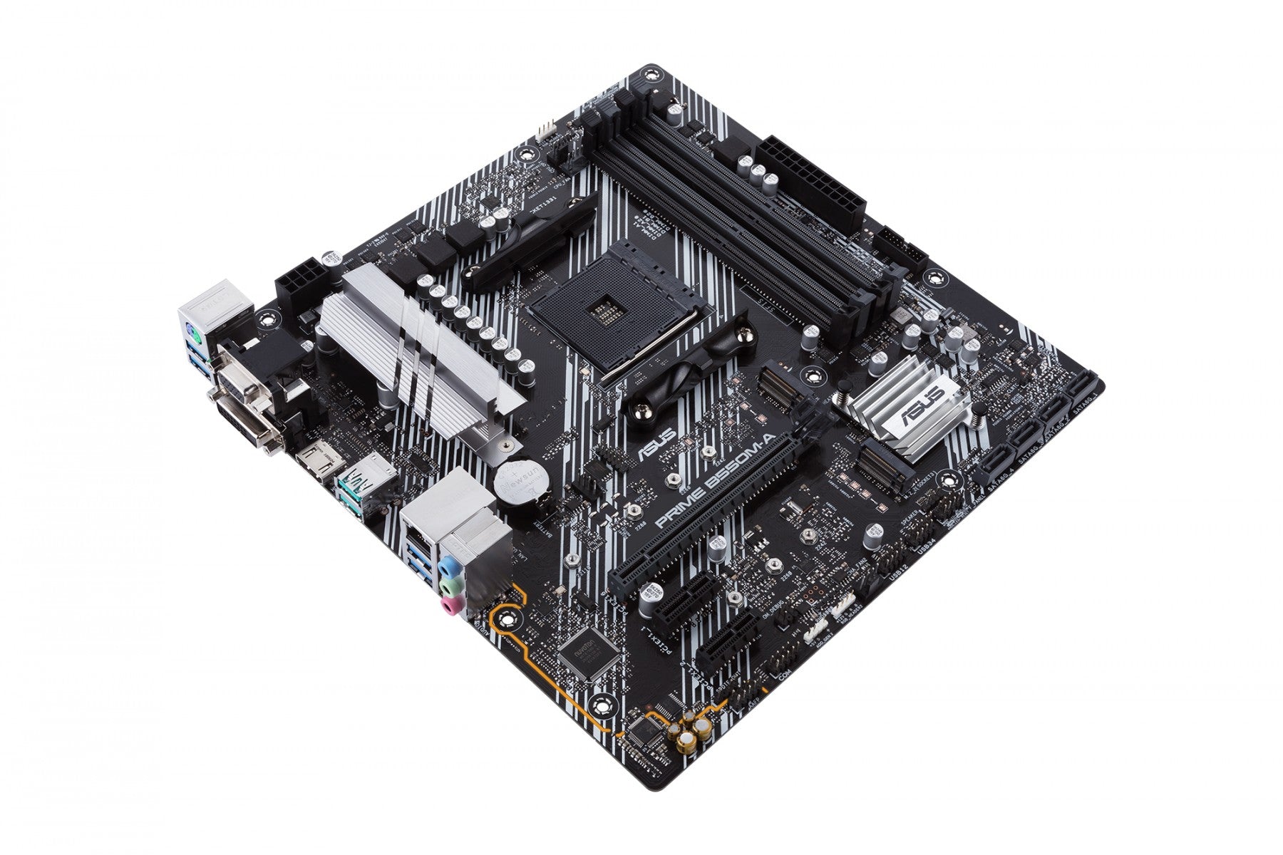 ASUS PRIME B550M-A mATX MB dual M.2 PCIe 4.0 1Gb Ethernet HDMI/D-Sub/DVI SATA 6Gbps USB3.2 Gen 2 Type-A