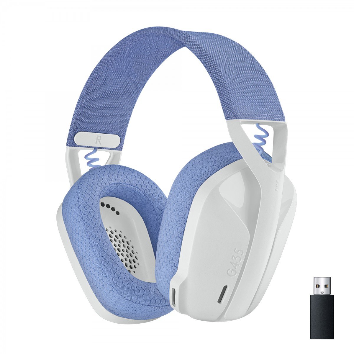 LOGITECH Lightspeed G435 Headset full size Bluetooth / 2.4 GHz radio frequency wireless white Discord Certified