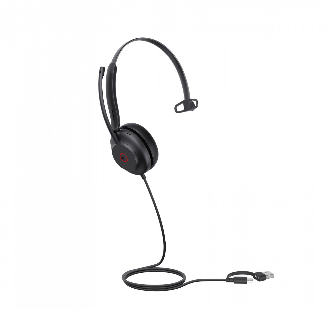 Yealink UH35 Mono Teams USB-C/A Avec fil Arceau Appels/Musique USB Type-C / USB Type-A Noir