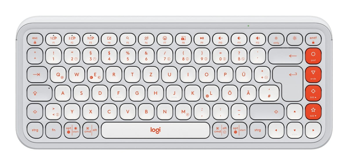 Logitech POP Icon Keys clavier Universel Bluetooth QWERTZ Allemand Blanc