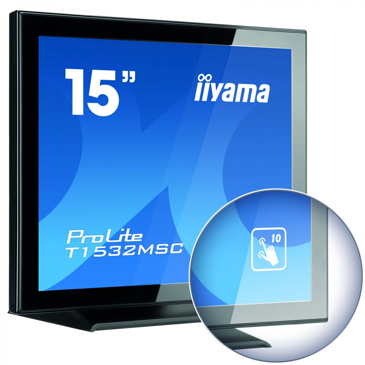 "iiyama ProLite T1532MSC-B5AG écran plat de PC 38,1 cm (15"") 1024 x 768 pixels LED Écran tactile Noir"