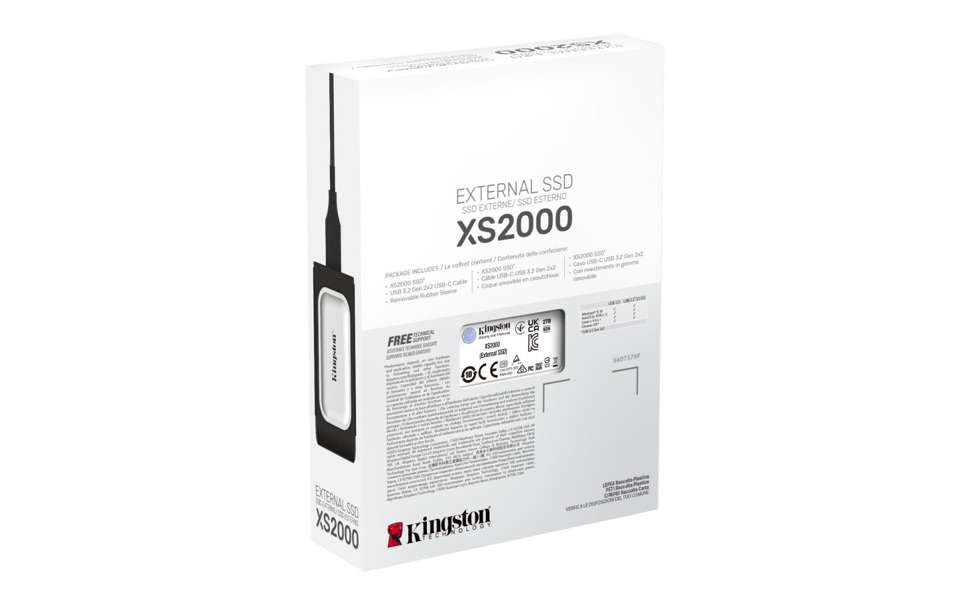 KINGSTON XS2000 PORTABLE SSD 2To USB3.2