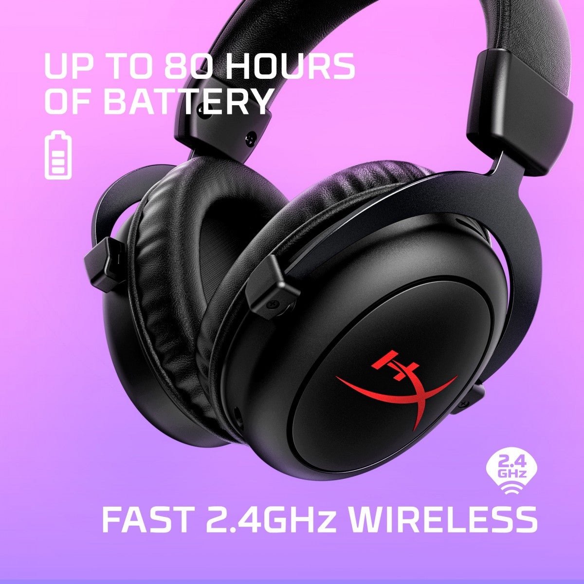 Casque sans fil HyperX Cloud II Core avec microphone, noir