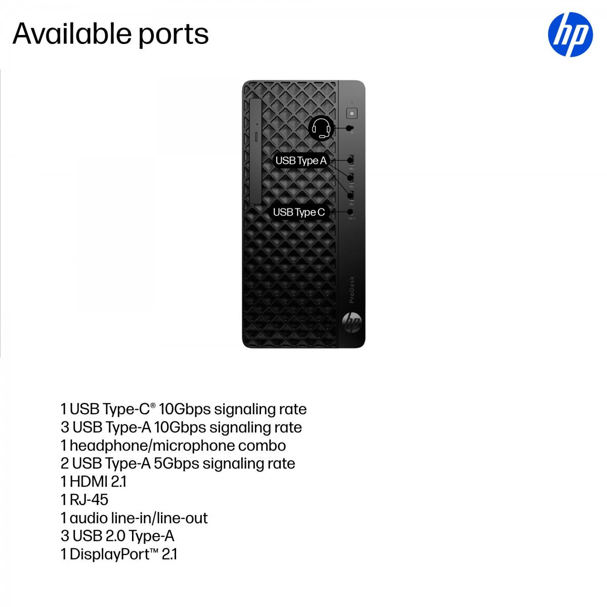 HP ProDesk 4 TWR G1i Intel Core Ultra 5 225 16GB/512GB W11P 1YW