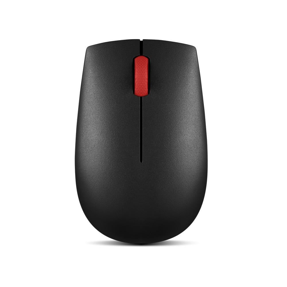 LENOVO Essential Compact - Souris - droitiers et gauchers - 3 boutons - sans fil - 2.4 GHz - récepteur sans fil USB - noir