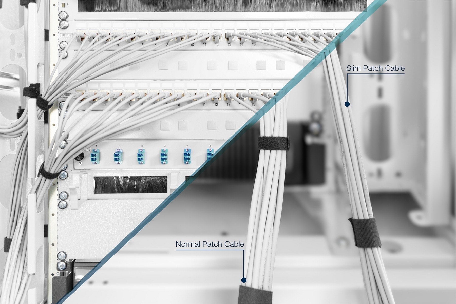 Digitus DK-1617-A-010S câble de réseau Gris 1 m Cat6a U/UTP (UTP)