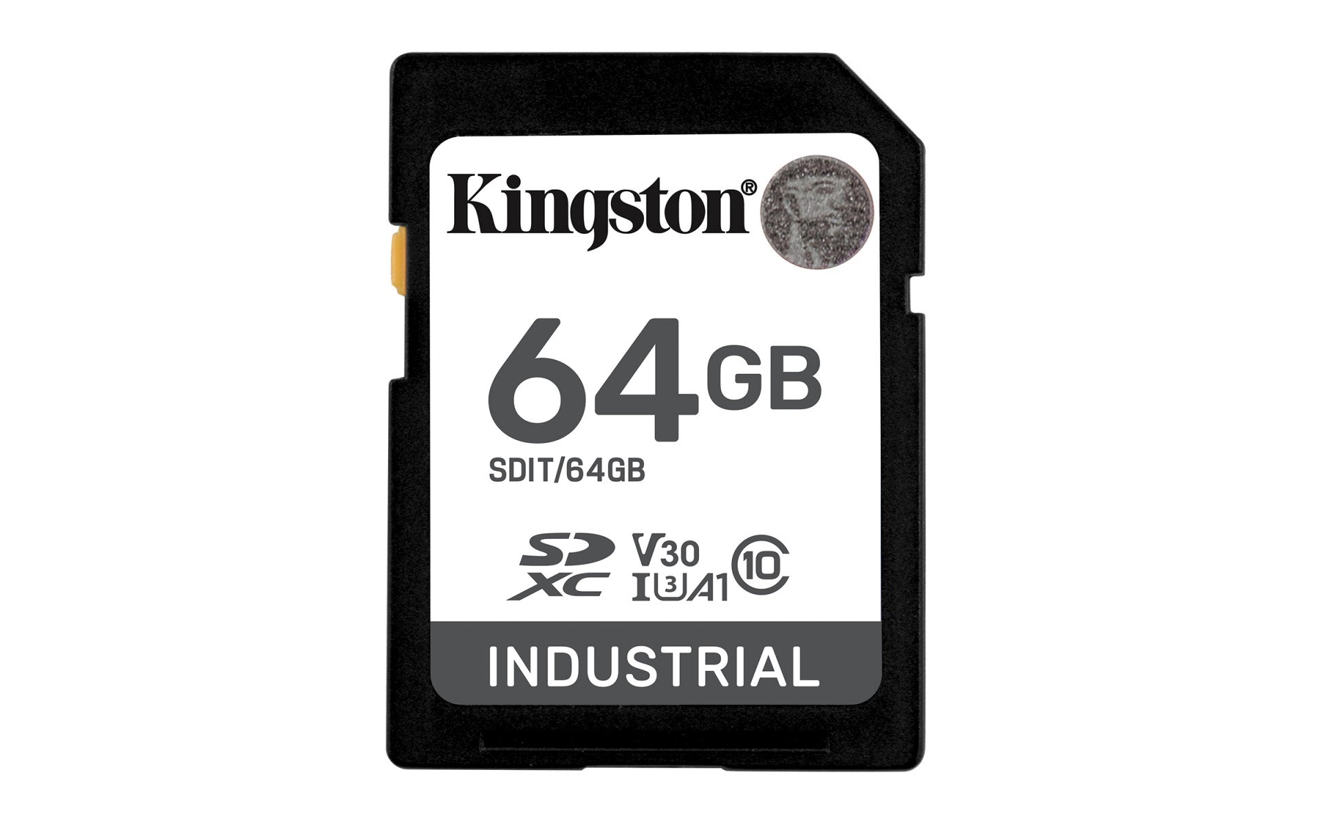 KINGSTON 64Go SDXC Industrial -40C to 85C C10 UHS-I U3 V30 A1 pSLC