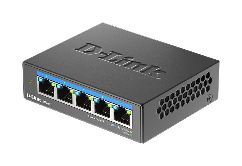 D-Link DMS-105 Non-géré L2 2.5G Ethernet (100/1000/2500) Noir