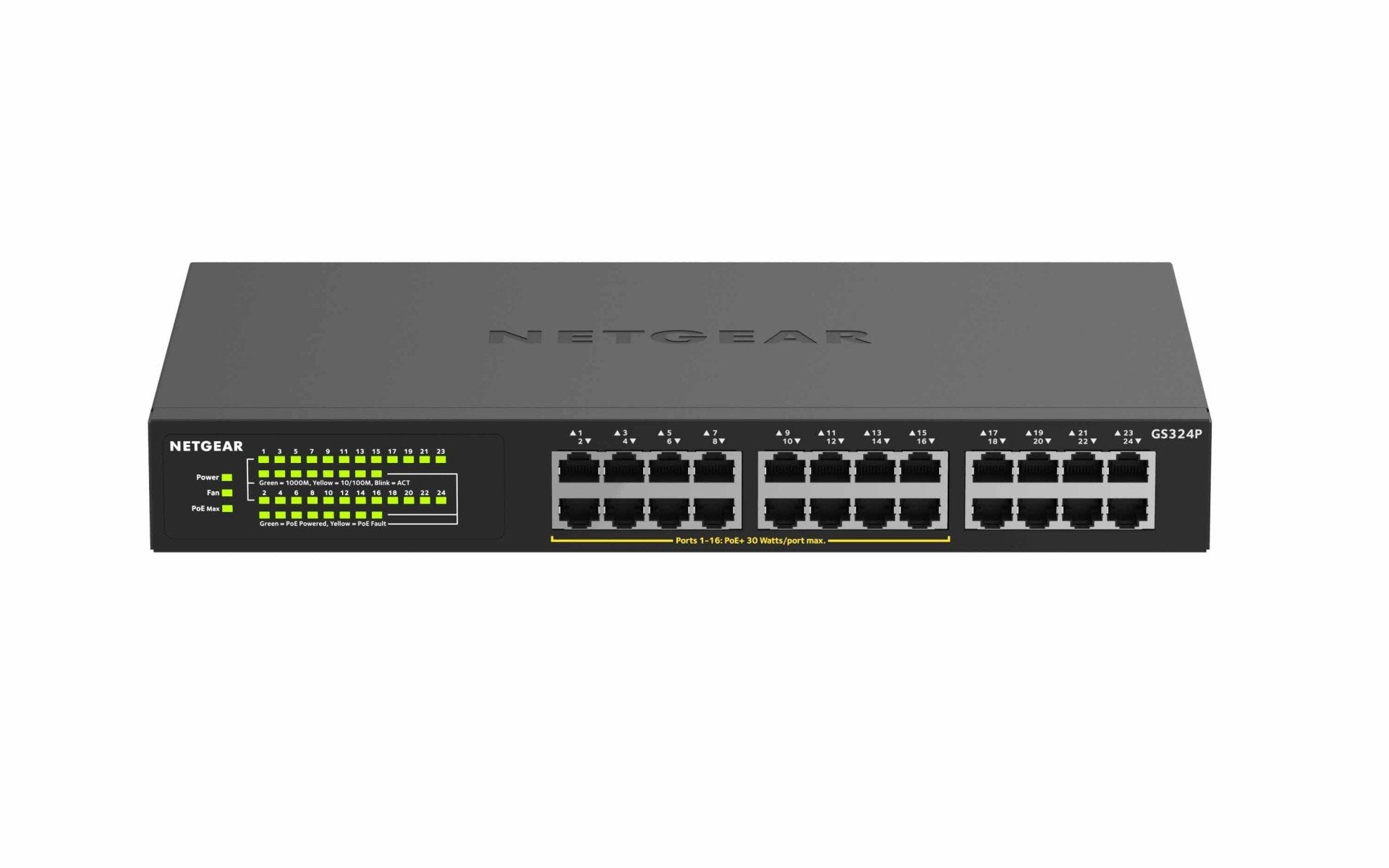 24-Port Gigabit Ethern Unmngd PoE+Swtch