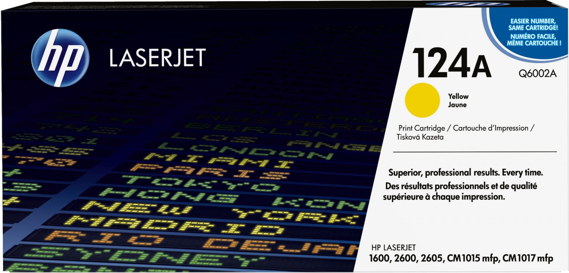 HP 124A toner LaserJet jaune authentique