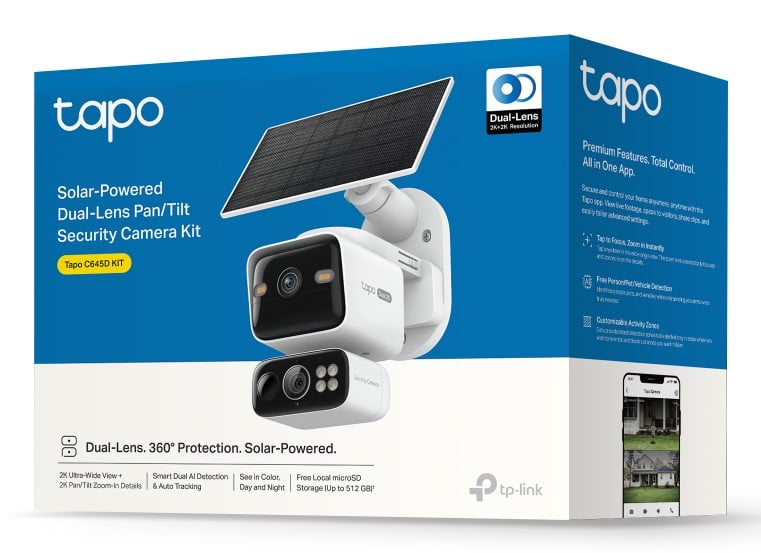 TP-Link Tapo C645D KIT Caméra de sécurité IP Extérieure 2304 x 1296 pixels Plafond/Mur/Poteau