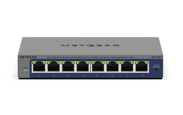 8PT GIGABIT PLUS SWITCH GS108E