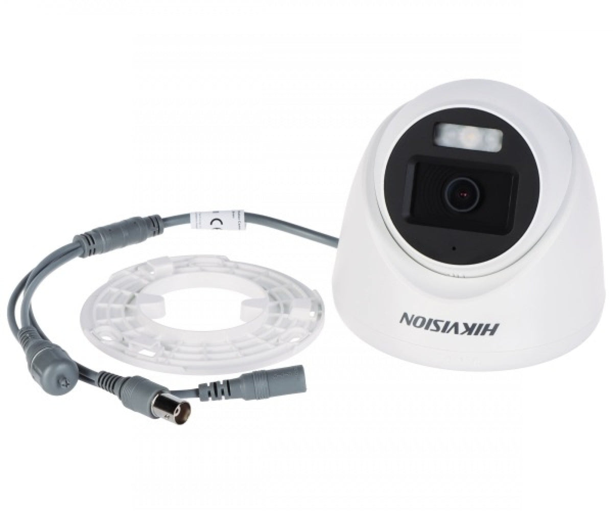 Hikvision DS-2CE78U0T-LF(2.8mm) Caméra Turret Fixe 4K avec Éclairage Hybride Intelligent