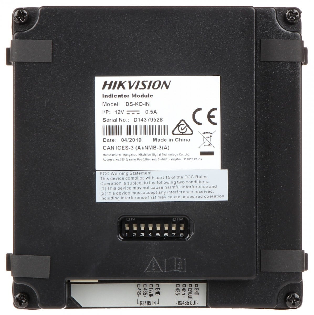 Hikvision DS-KD-IN Module d'alarme avec interface JST