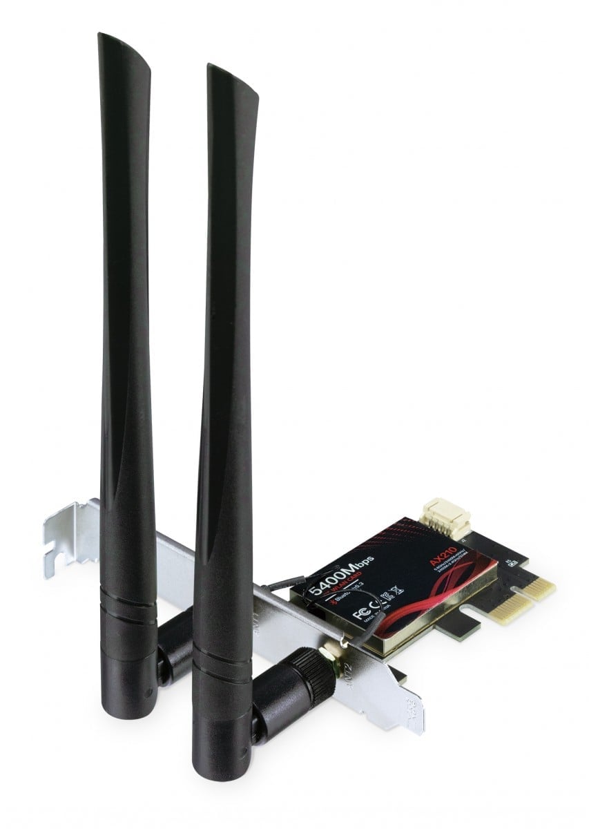 PLANET 802.11AXE Wi-Fi 6E Tri-band Wireless PCI Express Adapter WLAN / Bluetooth 2400 Mbit/s