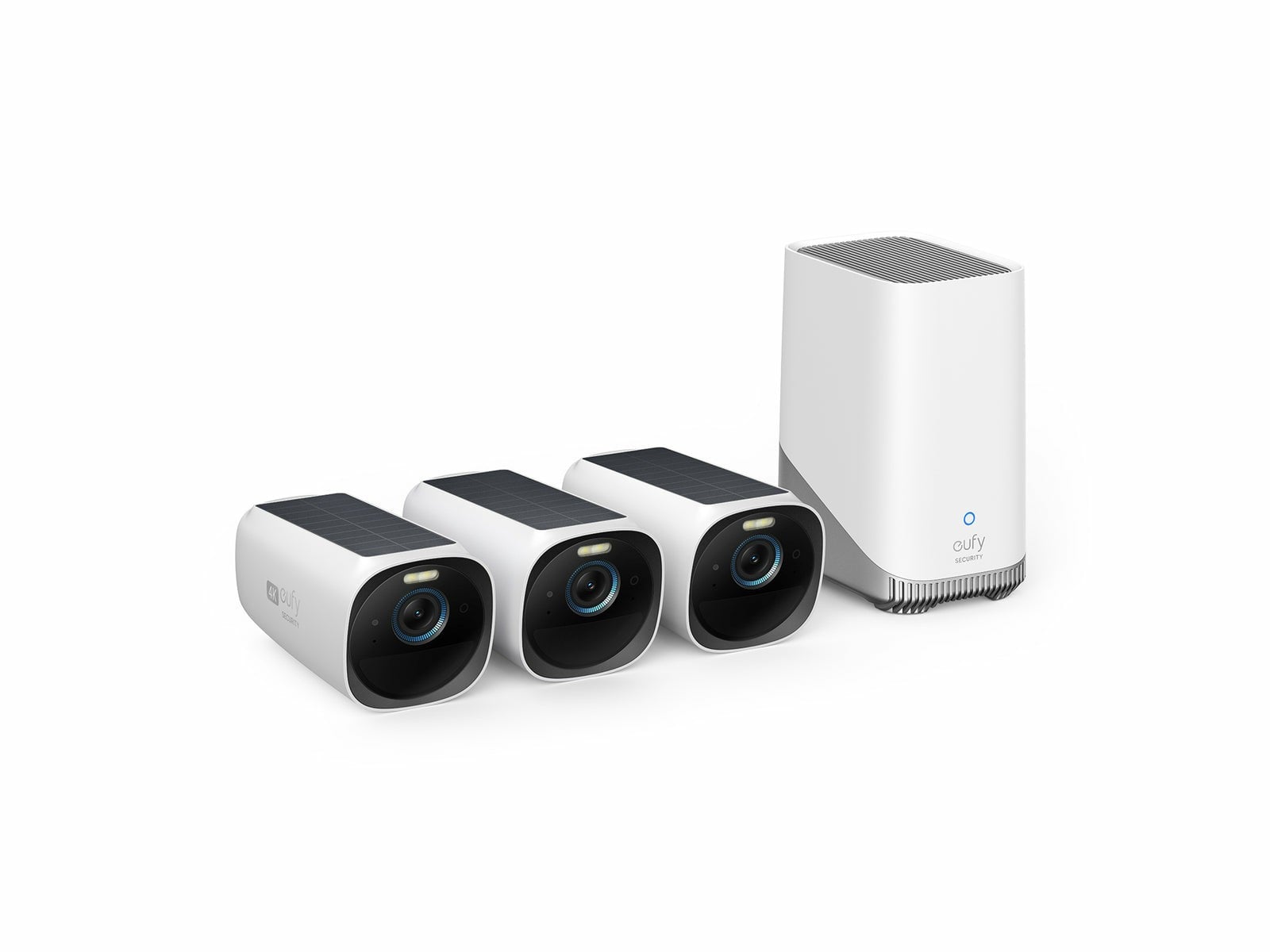 Eufy eufyCam S330 (eufyCam 3) 3-Cam Kit Boîte Caméra de sécurité IP Extérieure 3840 x 2160 pixels Mur