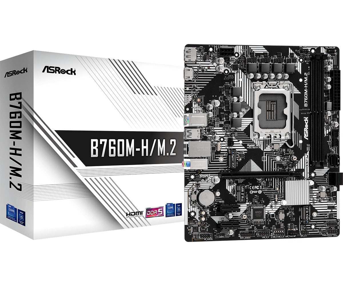Asrock B760M-H/M.2 Intel B760 LGA 1700 micro ATX