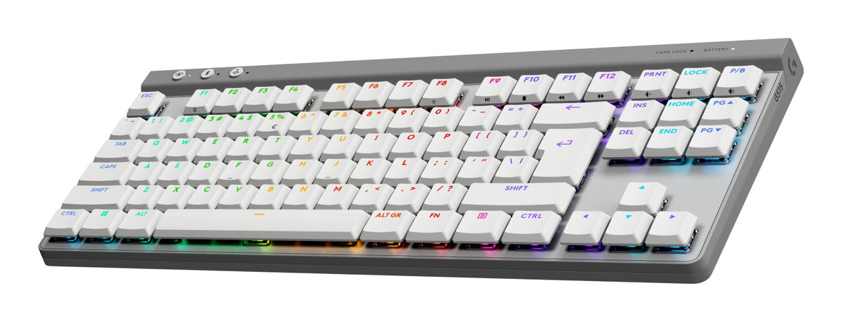 Logitech G G515 Lightspeed TKL clavier Gaming RF sans fil + Bluetooth QWERTY US International Blanc