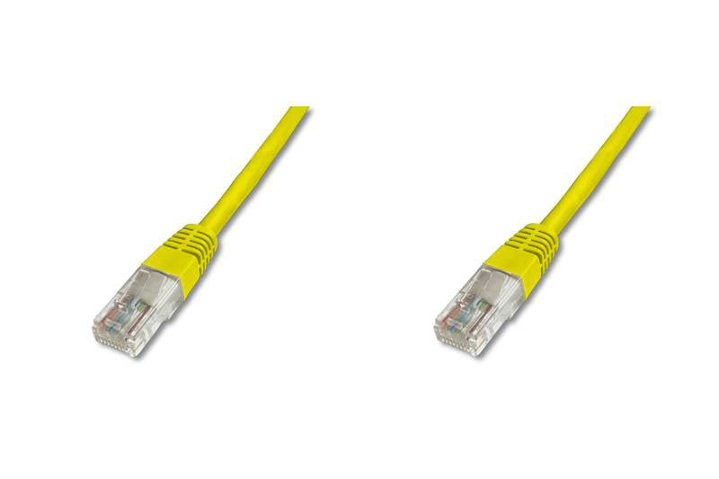 Digitus CAT 5e U-UTP 1.5m câble de réseau Jaune 1,5 m Cat5e