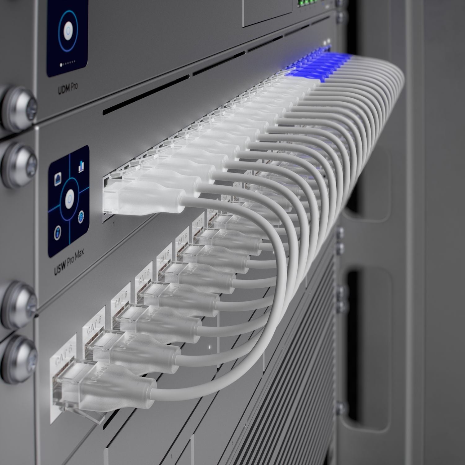 UniFi patch cable with translucent boote