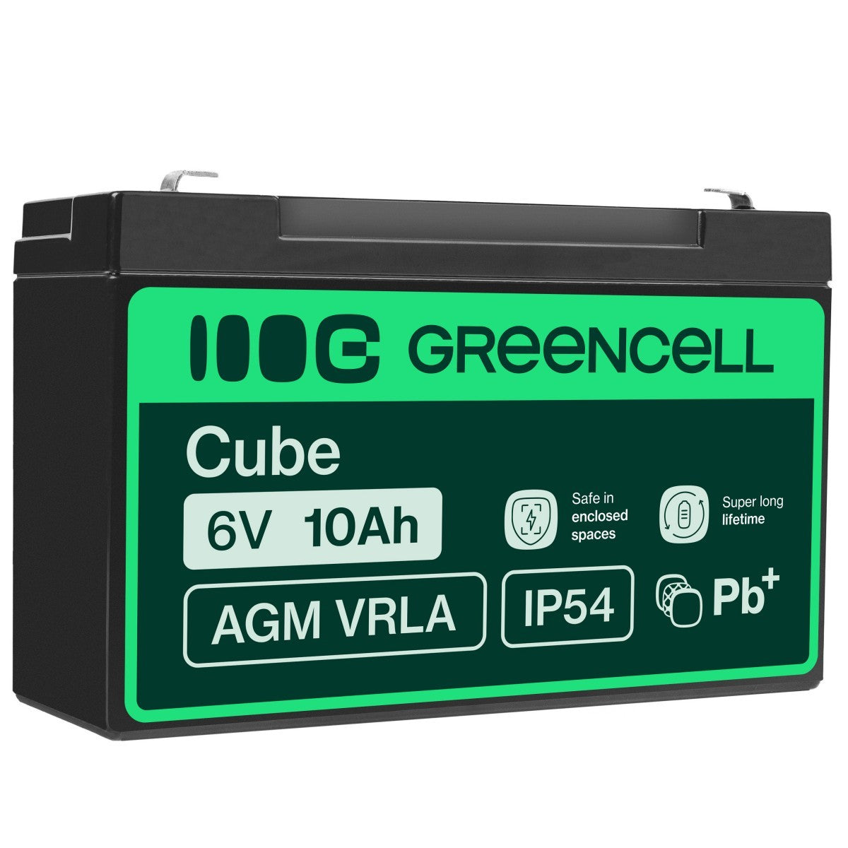 Green Cell AGM16 Batterie de l'onduleur Sealed Lead Acid (VRLA) 6 V 10 Ah
