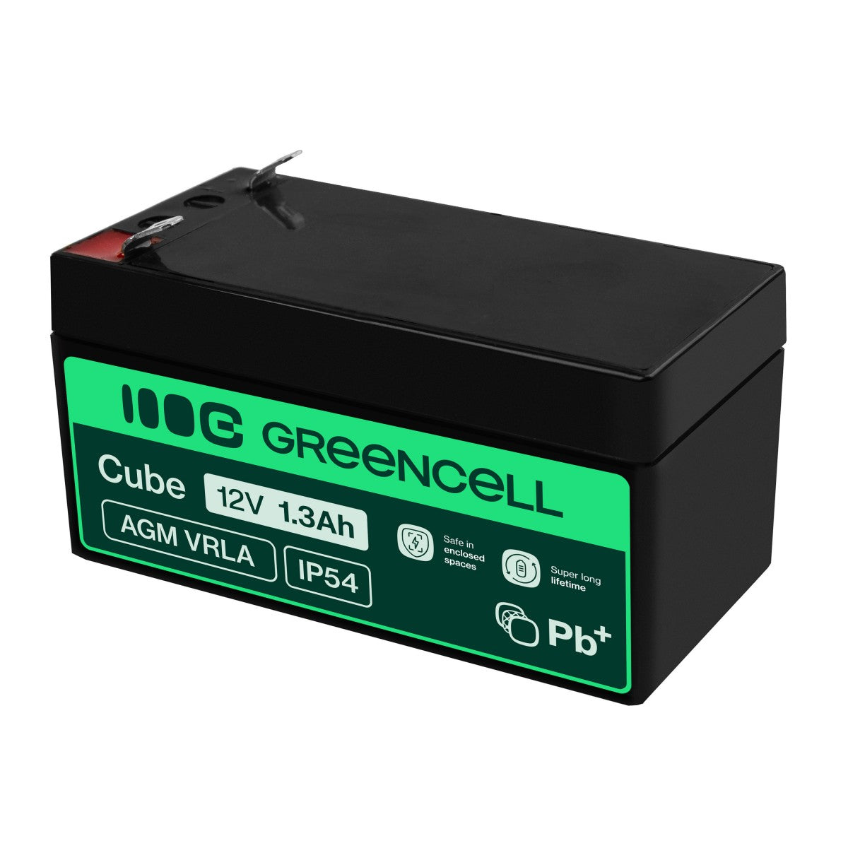 Green Cell AGM Battery 12V 1.3Ah - Battery - Mono (D)