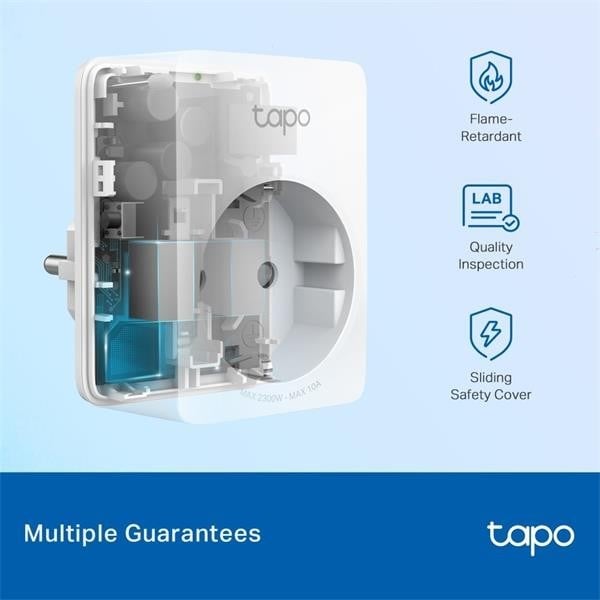 TP-Link TAPO P100M Prise intelligente 2300 W Maison, Bureau Blanc