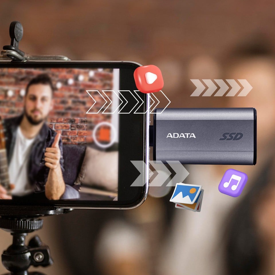 ADATA SC750 2 To USB Type-C 3.2 Gen 2 (3.1 Gen 2) Gris