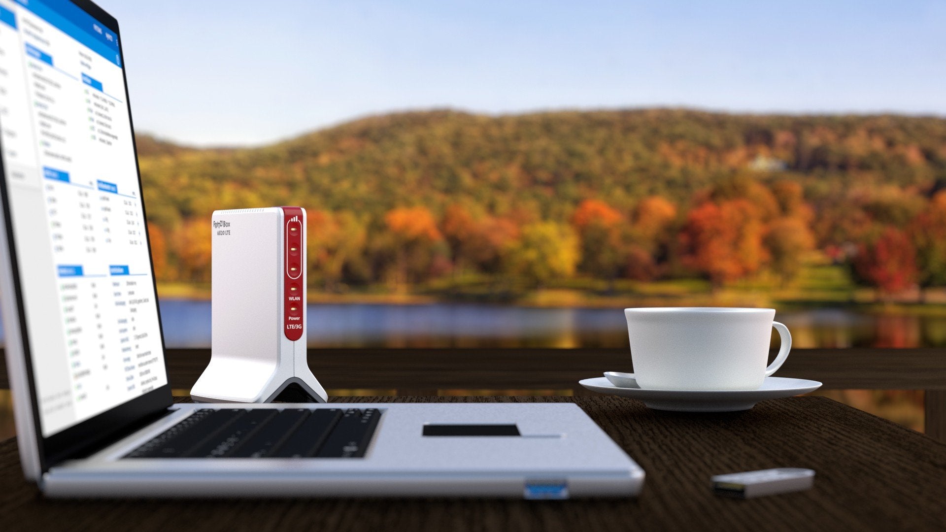 FRITZ!Box 6820 LTE routeur sans fil Gigabit Ethernet Monobande (2,4 GHz) 4G Blanc