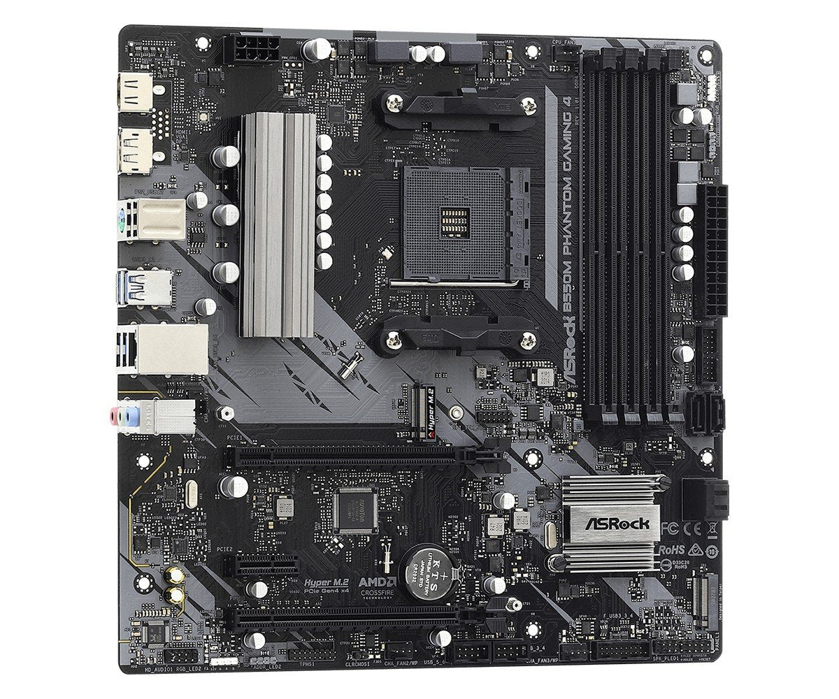 ASRock 90-MXBE90-A0UAYZ Carte mere B550M Phantom Gaming 4 avec socket AM4 et support DDR4