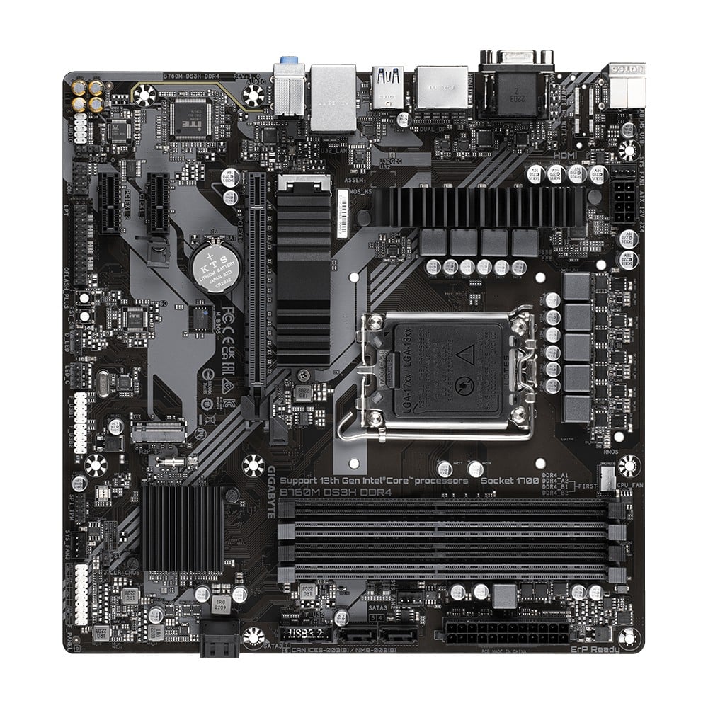 GIGABYTE B760M DS3H DDR4 carte mere Intel B760 Express LGA 1700 micro ATX