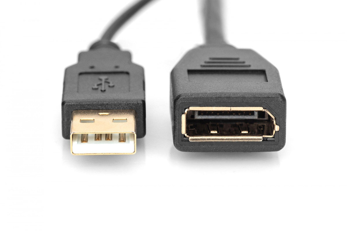 Digitus AK-330101-002-S câble vidéo et adaptateur 0,2 m HDMI Type A (Standard) HDMI + USB Noir