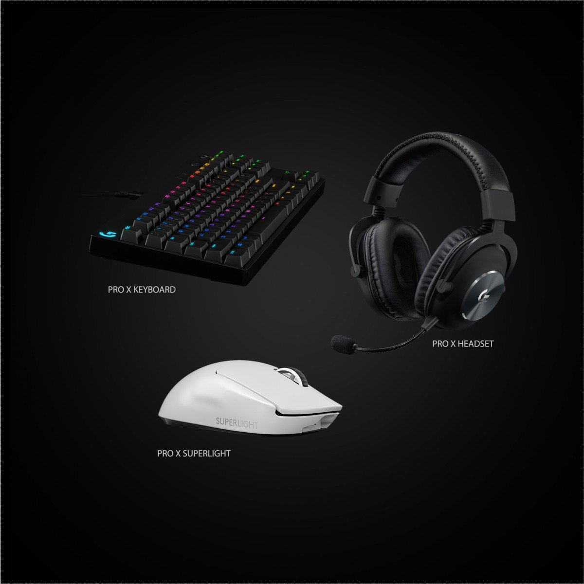 LOGITECH PRO X SUPERLIGHT Wireless Gaming Mouse Mouse optical 5 buttons wireless 2.4 GHz USB LIGHTSPEED receiver white