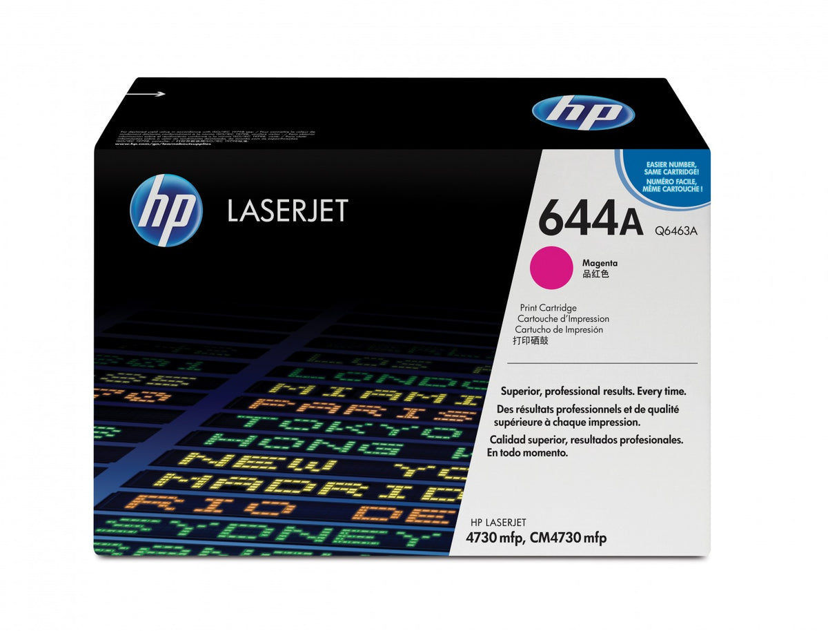 HP 644A Magenta Original LaserJet Toner Cartridge Cartouche de toner 1 piece(s)