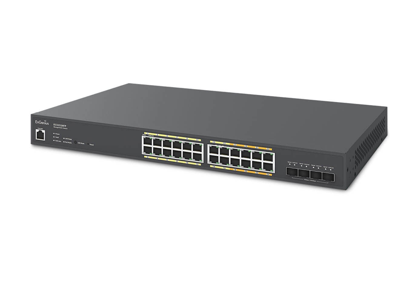 EnGenius ECS2528FP Commutateur géré 8x2.5Gb, 16x1Gb, PoE+ 240W, 4x SFP+, EnGenius Cloud