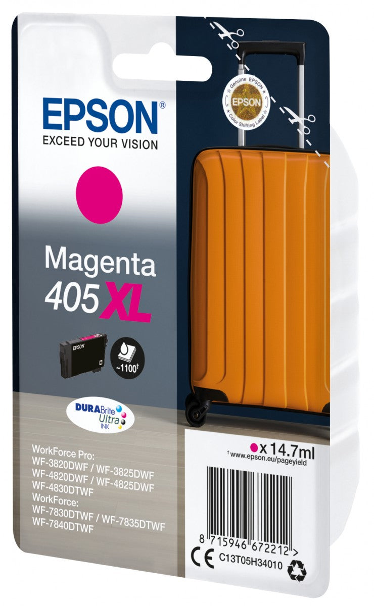 EPSON 2LB Singlepack Magenta 405XL DURABrite Ultra Ink w/s