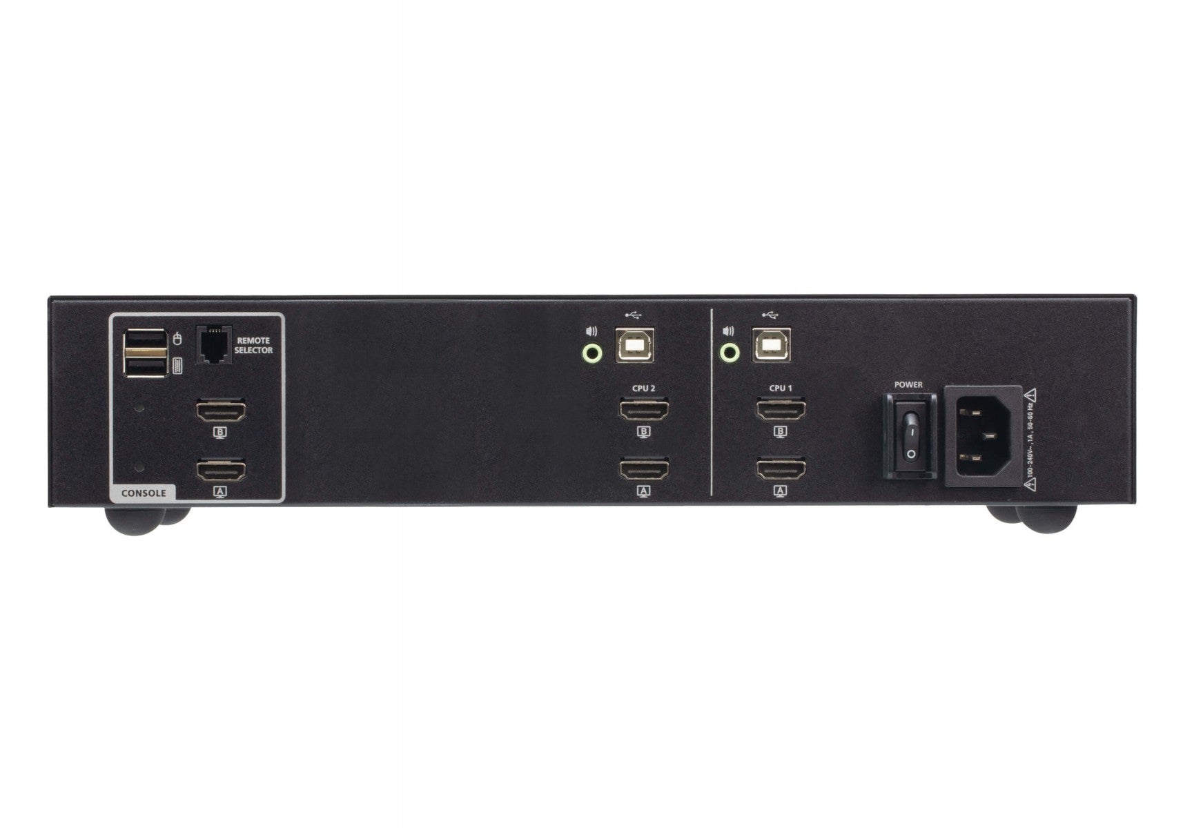 ATEN CS1142H4 commutateur écran, clavier et souris Noir