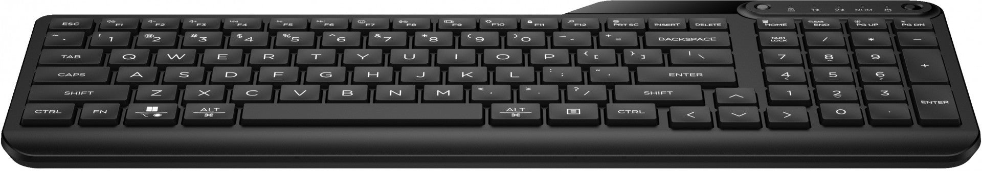 Clavier sans fil HP 475 mode double - récepteur USB + Bluetooth - noir QWERTY (7N7B9AA#ABB)