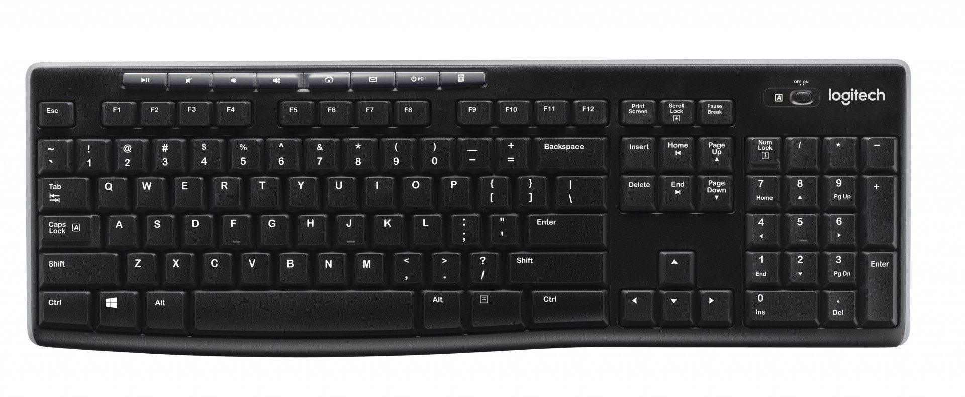 Logitech 920-003736 clavier Universel RF sans fil QWERTY Néerlandais Noir