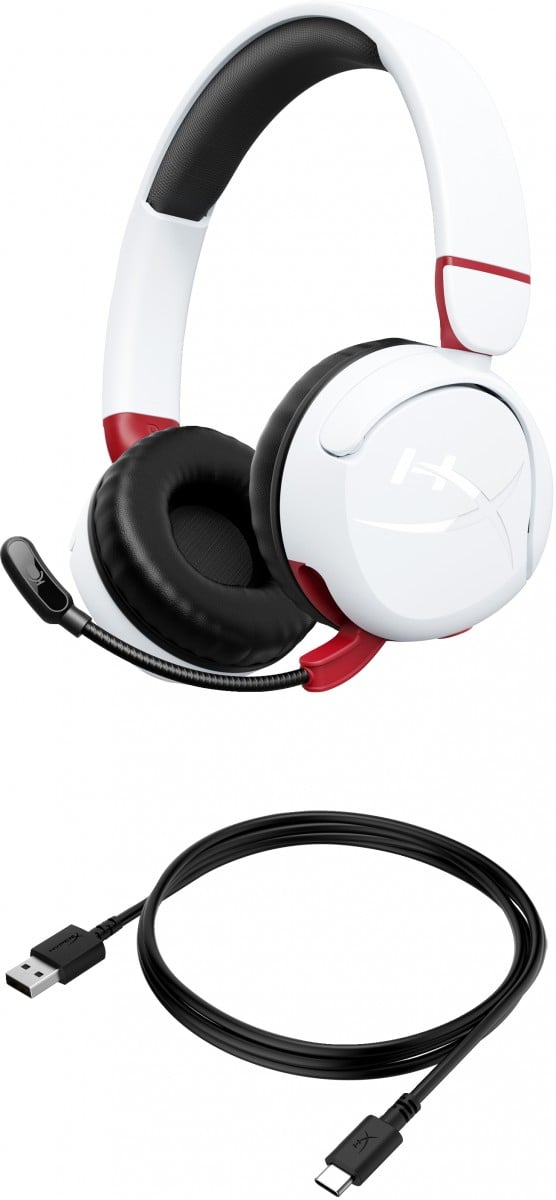 Casque sans fil HyperX Cloud Mini avec microphone, blanc