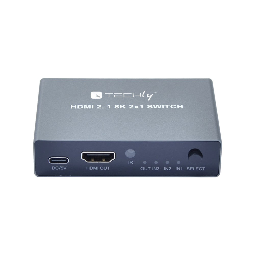 Techly IDATA HDMI-2138KT Commutateur HDMI 2.1 3x1 8K60Hz avec télécommande