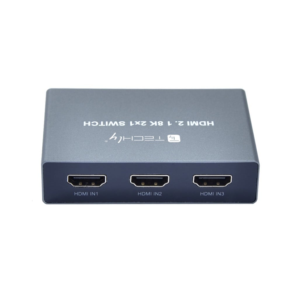 Techly IDATA HDMI-2138KT Commutateur HDMI 2.1 3x1 8K60Hz avec télécommande