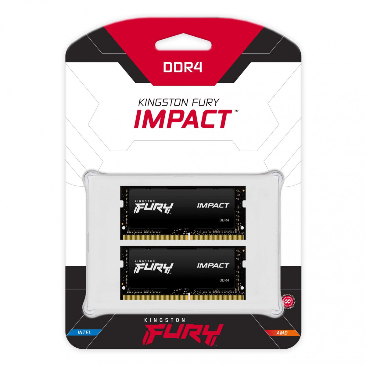 KINGSTON 64Go 3200MHz DDR4 CL20 SODIMM Kit of 2 FURY Impact
