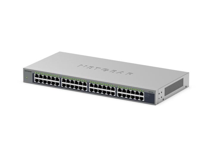 NETGEAR 48PT GIGE UNMANAGED RACKMOUNT SWICH GS748
